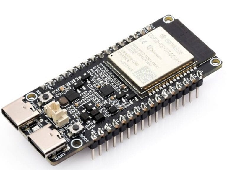 ESP32-C5 WiFi/BT-BLE/ZigBee modul alappanel (ESP32-C5-DevKitC1-N16R8, 2 ...