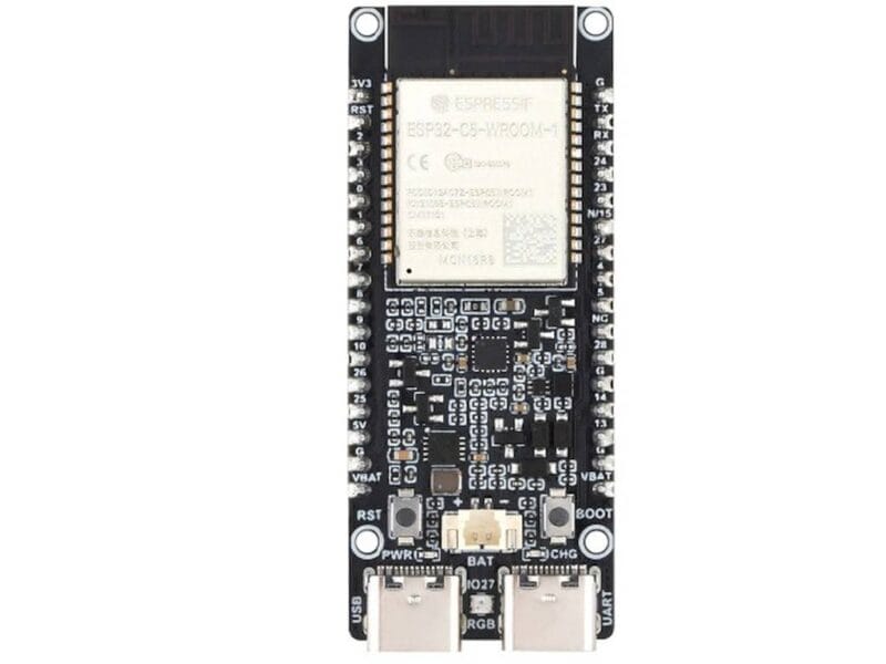 ESP32-C5 WiFi/BT-BLE/ZigBee modul alappanel (ESP32-C5-DevKitC1-N16R8, 2 ...