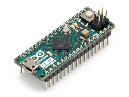 Arduino Micro A000053 fejlesztőpanel – kis méretű, de nagy teljesítményű mikrokontroller HID és IoT alkalmazásokhoz.