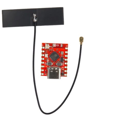 Szemből mutatott ESP32-C3 Super Mini hátoldal, jól olvasható felirattal, számozott lábpozíciókkal és vezetősávokkal, hasznos referencia breadboardos beépítéshez, tüskesor beforrasztásához és mikrokontrolleres panelválasztáshoz.