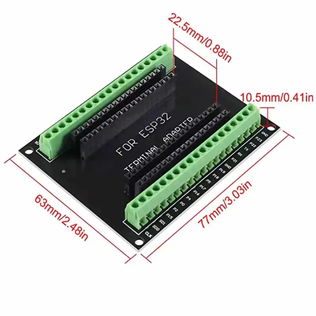 NodeMCU ESP32 / NodeMCU32 terminal-adapter (30/38pin)