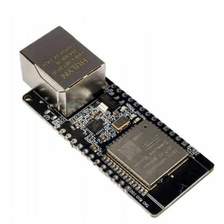 WT32-ETH01 ipari ESP32 hálózati modul Ethernet és Wi-Fi támogatással automatizálási projektekhez. IoT fejlesztőpanel RJ45 LAN interfésszel.