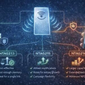 NFC kártyák és egy okostelefon Google értékeléssel – különböző NTAG típusok előnyei