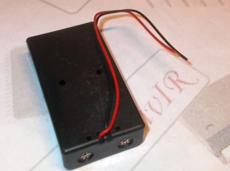 2x 18650 LiPo akkutartó (kábel)