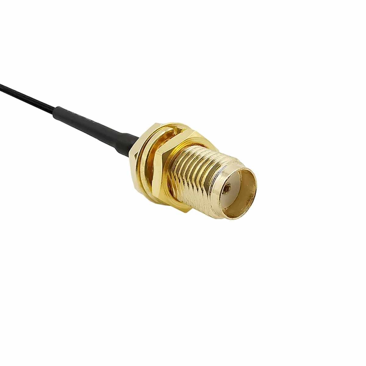 SMA és UFL végű vékony antenna kábel, kisebb vezeték nélküli eszközök összekötésére.
