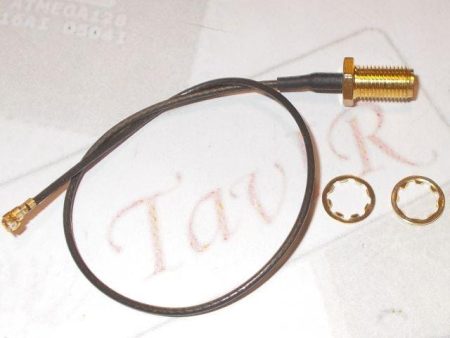 SMA apa – U.FL csatlakozókábel, 15 cm hosszú, RF antennacsatlakoztatáshoz.