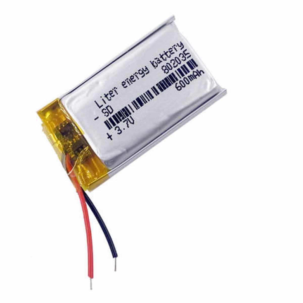 LiPo Akkumulátor 3.7V 600mAh (802035) Arduino és IoT projektekhez