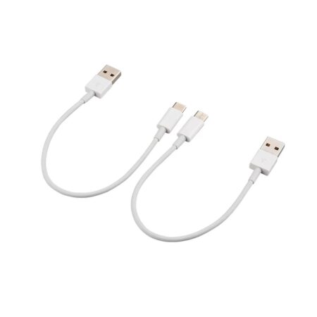 USB-A - USB-C töltőkábel (20cm) [2db/pack] - csak töltéshez, adatátvitel nélkül