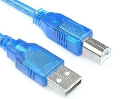 USB-A/USB-B kábel (kék, 30cm) - Image 3