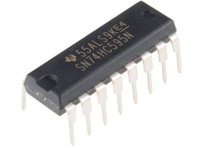 74595 shiftregiszter chip (DIP)