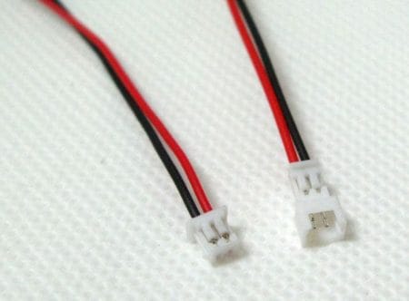 JST-GH 1.25 csatlakozó 2 pin, 10+10cm kábel szerelt anya/szerelt apa (1.25mm, micro, lengő)