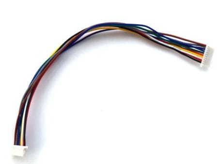 JST-SH 1.0 csatlakozó 10 pin, 20cm kábel szerelt összekötő (1mm)
