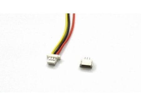 JST-SH 1.0 csatlakozó 3 pin, 10cm kábel szerelt anya/apa (1mm)
