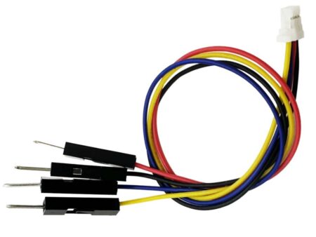 Qwiic csatlakozós kábel Dupont tüske véggel, színkódolt vezetékekkel Arduino és I2C modulok összekapcsolásához.