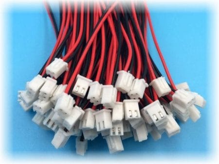 JST-XH2.54 csatlakozó 2 pin, 10cm kábel szerelt anya (1#)