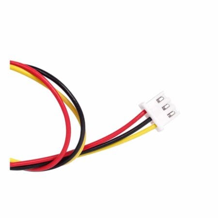 3 tűs női JST‑XH2.54 csatlakozó 20 cm hosszú, előre szerelt kábelezéssel DIY és fejlesztői célokra.