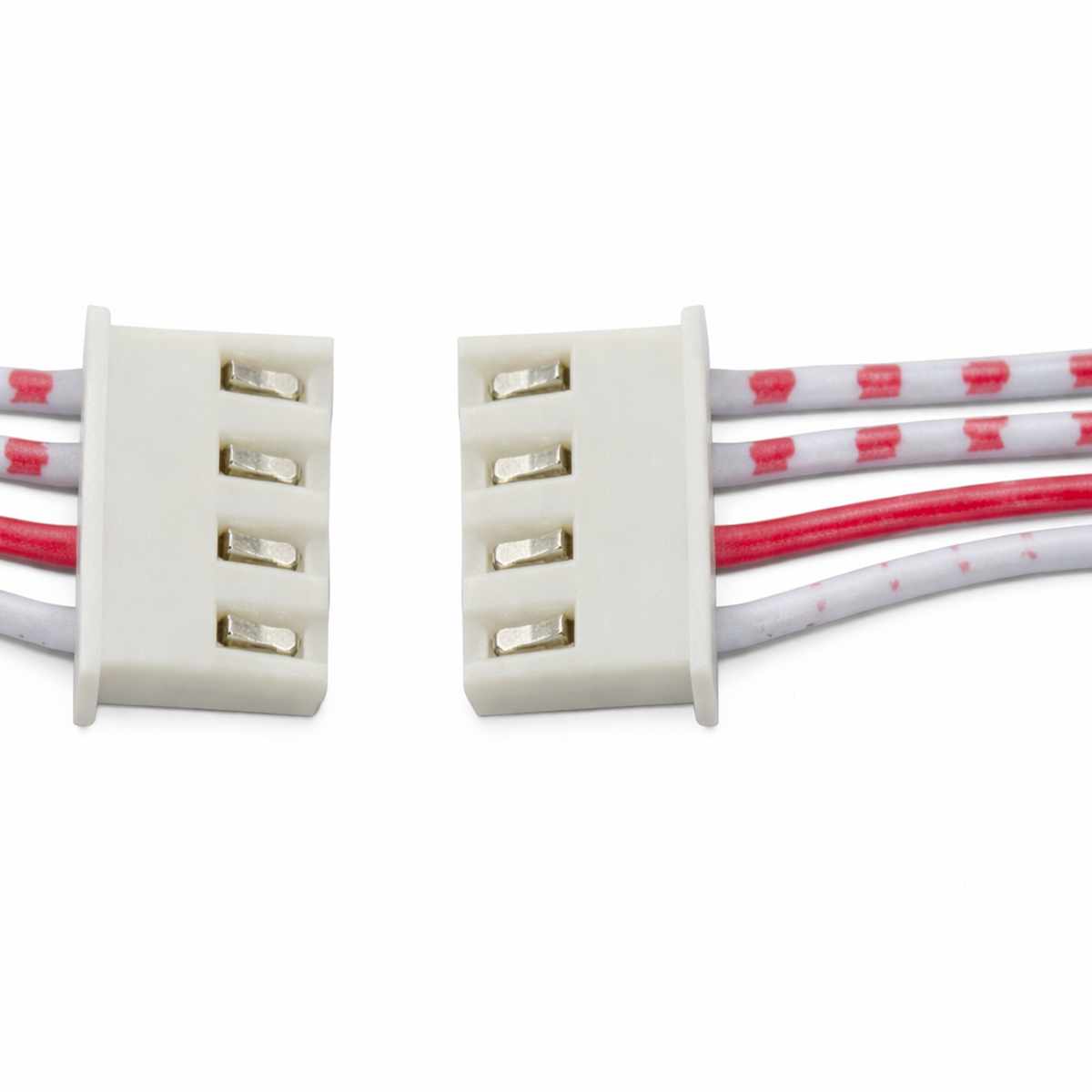 4 eres XH2.54 anya–anya szerelt kábel, 10 cm hosszban, mikrokontrolleres eszközök közötti összeköttetéshez.