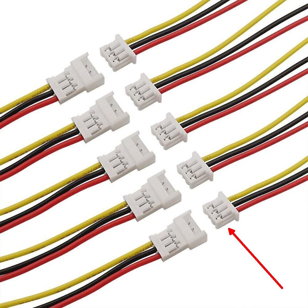 Joint Tech - A1250 csatlakozó 3 pin, 20cm kábel szerelt anya (1.25mm, micro, lengő) - Kép 4