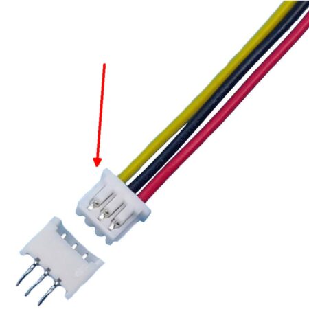 Joint Tech - A1250 csatlakozó 3 pin, 20cm kábel szerelt anya (1.25mm, micro, lengő)