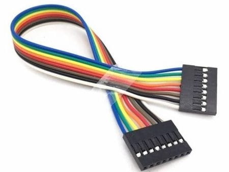 Kábel (anya-anya; 8 ér; 20cm, DuPont)