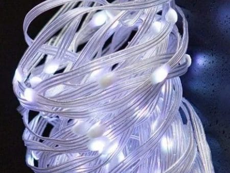 Címezhető LED-sor vízálló (10m, víztiszta, 10LED/m, WS2812B, IP65)