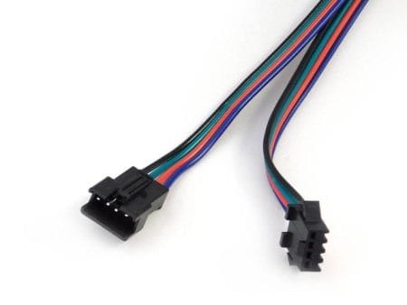 LED-szalag táp- és adatcsatlakozó (4pin; apa-anya pár)