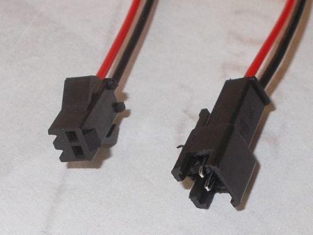 LED-szalag tápcsatlakozó (2pin; apa-anya pár)