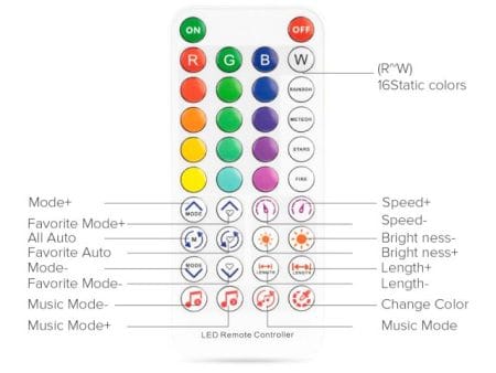 RGB LED-sor vezérlő (SP611E, 5V-12V, IR, BT) - Image 3
