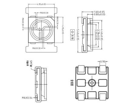 Címezhető LED (WS2812B, fehér alapszín) [5db/pack] - Image 4