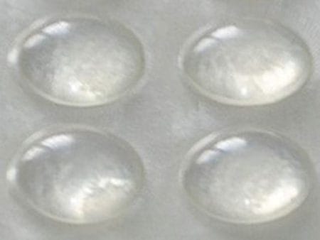 Műszerláb/karcgátló (8x4, félgömb, átlátszó) [4db/pack]