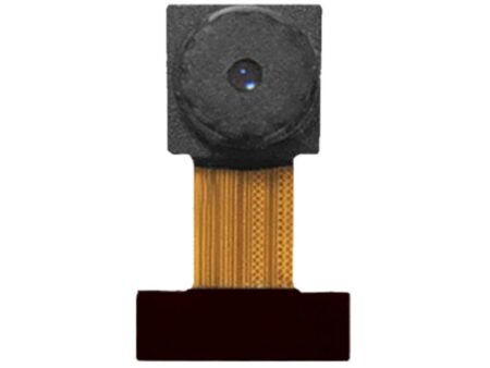 OV2640-es mini kamera modul mikrokontrolleres használatra, DVP interfésszel és flexibilis szalagkábellel.