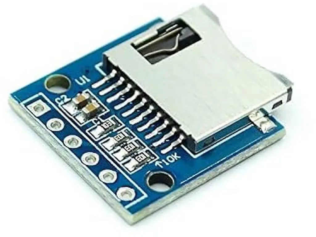MicroSD / TF kártya foglalat modul (SPI, 3.3V)