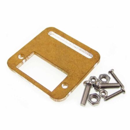 Mikro szervóhoz készült tartóelem átlátszó műanyagból, SG90 és MG90S típusokkal kompatibilis.