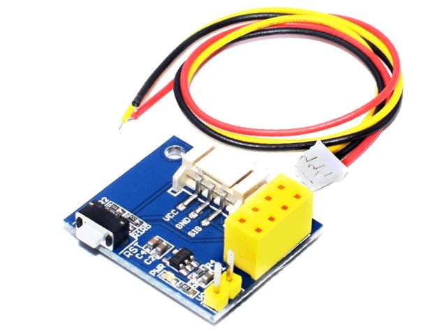 ESP-01 RGB LED intelligens modul (IoT; ESP RGB LED v1.0) [Pack: ESP01; ESPLink; 16x WS1812B gyűrű; IOT-RGB]