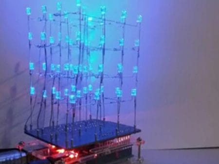 4x4x4 LED kocka shield