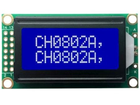 TavIR LCD 0802 (kék, 2x8)