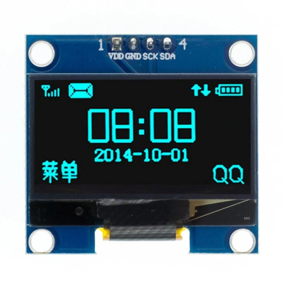 1.3" OLED (128*64, IIC, SH1106, kék)