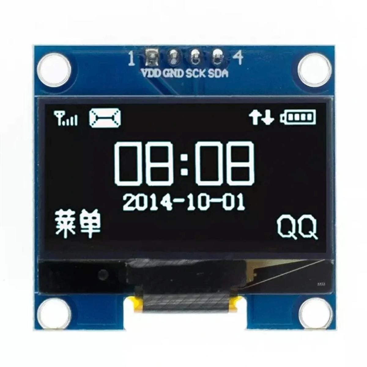 1.3" OLED (128*64, IIC, SH1106, fehér)
