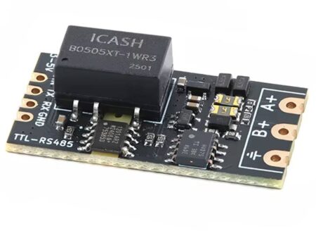 Kompakt TTL to RS485 konverter PCB, magas sebességű half‑duplex soros adatátvitelhez galvanikus leválasztással.