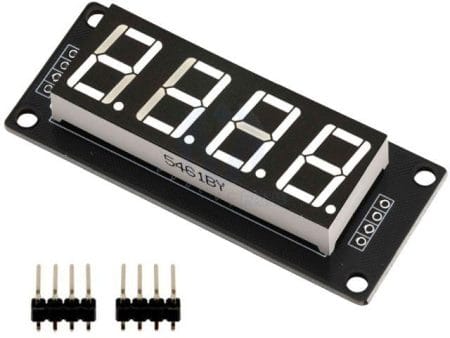 4x 7szegmens LED (TM1637 vezérlő, 0.56