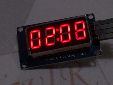 4x 7szegmens LED (TM1637 vezérlő)