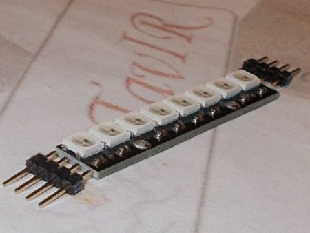 NeoPixel mini RGB LED-sor (8x RGB LED, WS2812)