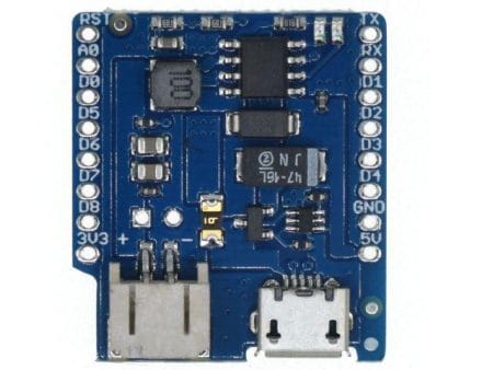 ESP/D1 mini - LiPo töltő shield (D1 - LiPo Battery shield v1.3.0)
