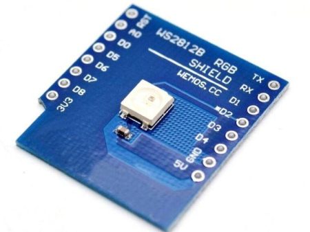 ESP/D1 mini - WS2812B RGB shield (D1 - RGB shield)