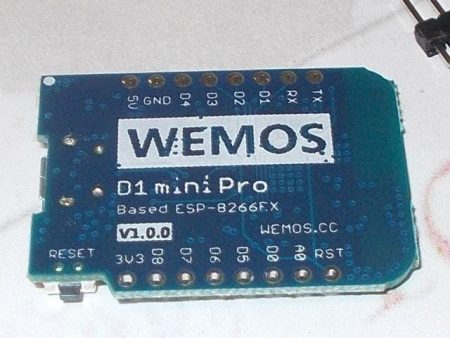 ESP8266/D1 Mini Pro (16MB) alappanel (ESP8266 WiFi modul) - Image 3