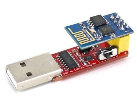 USB-Soros ESP-01/ESP-01S illesztő (CH340; programozó; ESP LINK; piros) - Image 2
