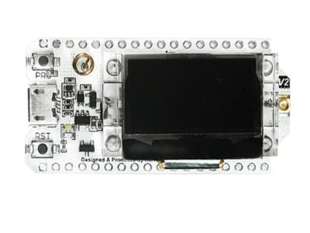 Heltec WiFi LoRa 32 V2 modul ESP32 mikrokontrollerrel, 868 MHz-es LoRa támogatással és 0,96 hüvelykes OLED kijelzővel, ideális IoT fejlesztésekhez