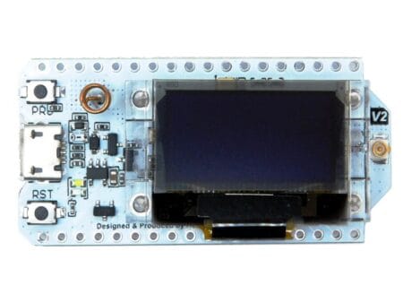 Heltec WiFi LoRa 32 V2 modul ESP32 mikrokontrollerrel, 868 MHz-es LoRa támogatással és 0,96 hüvelykes OLED kijelzővel, ideális IoT fejlesztésekhez