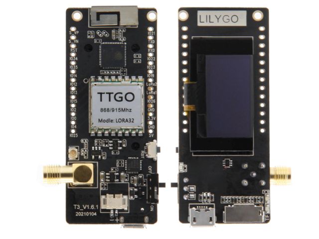 LILYGO - LoRa32 868MHz - OLED (TTGO) [LoRa, ESP-32, OLED, SD, Bluetooth, WIFI]