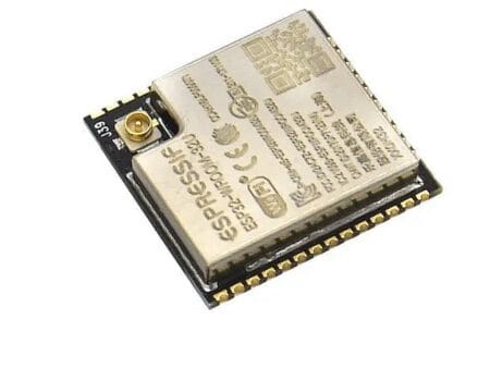 ESP32‑WROOM‑32U modul 16 MB flash memóriával, U.FL külső antennás csatlakozóval